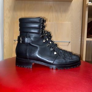 Christian Louboutin Black Combat Boots